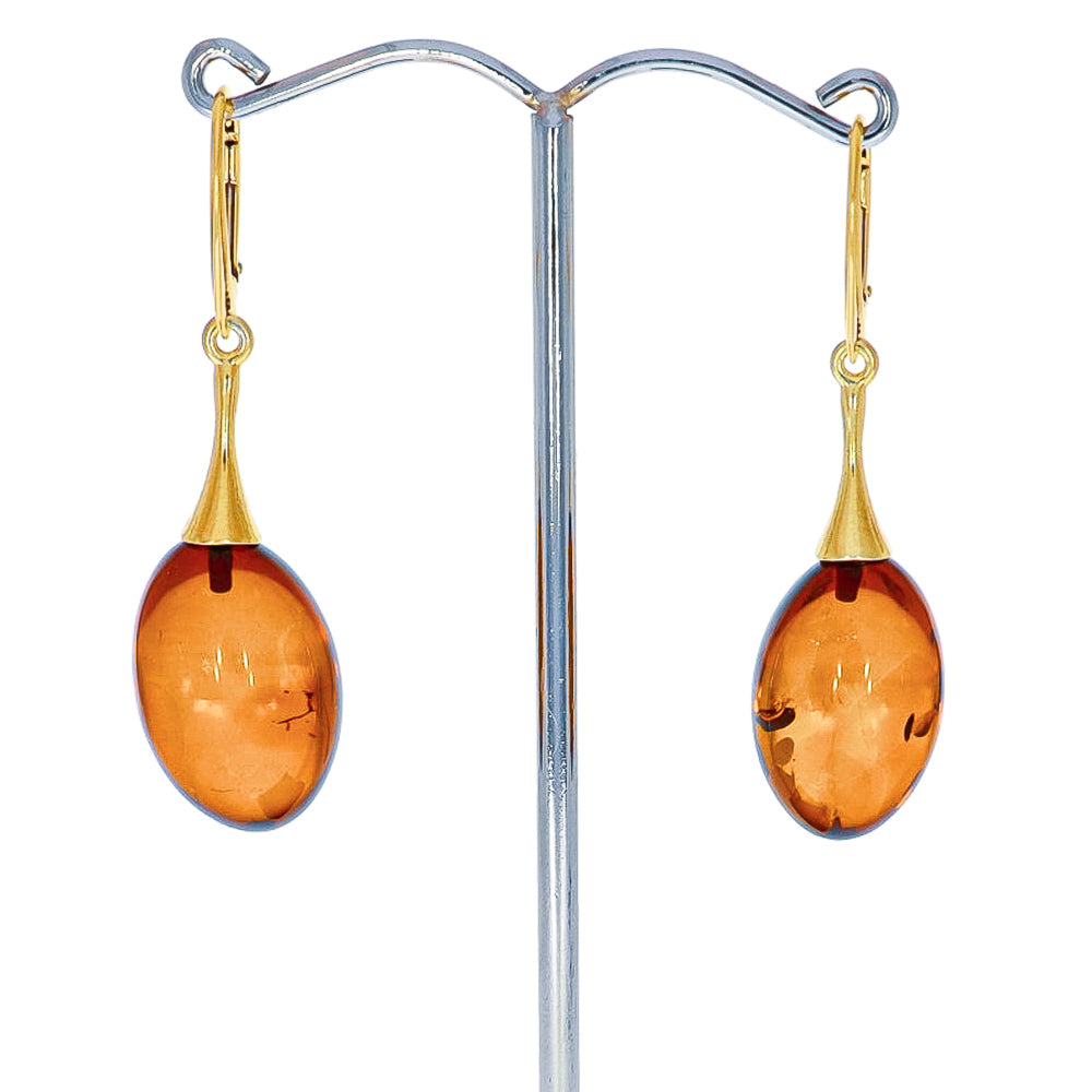 Ohrringe mit echtem Bernstein