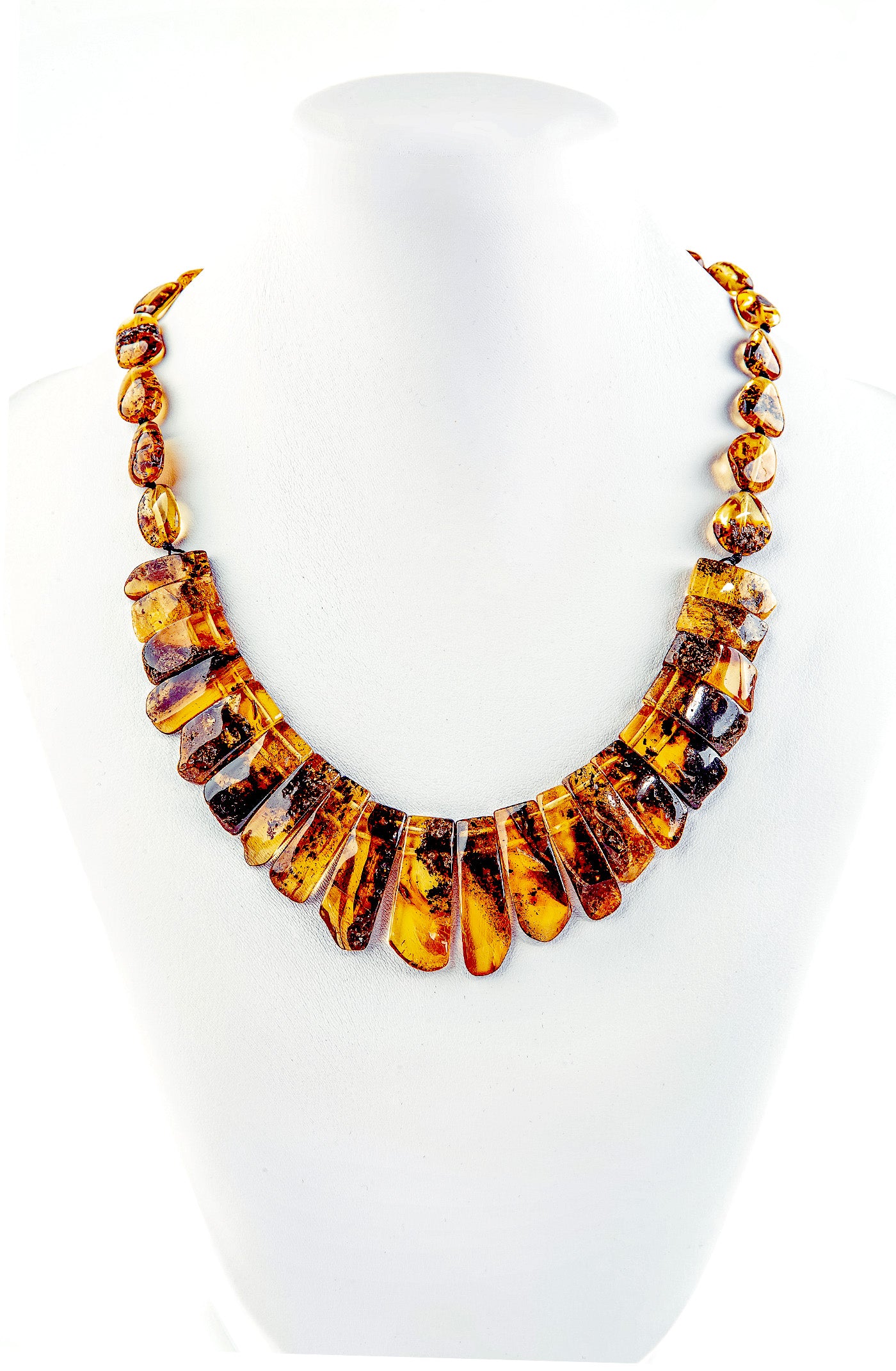 Collier ganz aus Bernstein - Design Daphne