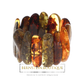 Massive and elegant bracelet made of real amber