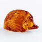 A hedgehog - masterfully carved in natural Nordic amber