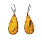 Baroque amber earrings - 45