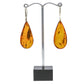 Baroque amber earrings - 45