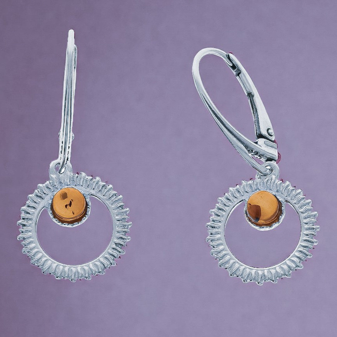 Ohrringe aus Sterling Silber 925 mit nordischem Naturbernstein