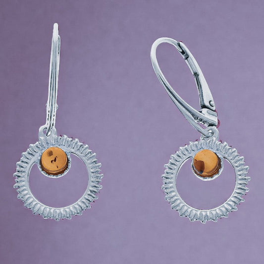 Ohrringe aus Sterling Silber 925 mit nordischem Naturbernstein
