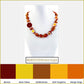 Nordic amber necklace made of bean-shaped amber beads