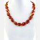 Nordic amber necklace made of bean-shaped amber beads