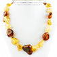 Statement necklace made of premium amber