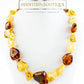 Statement necklace made of premium amber