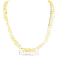 Classic "ivory" necklace made of baroque natural amber beads