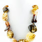 Strong, chunky luxury necklace made of Nordic amber