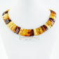 Amber necklace in ancient Greek stylish collier design