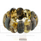 Rustic, elegant, luxurious bracelet made of amber