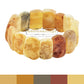 Raw amber chunks on the outside, velvet-polished amber bracelet on the inside. A very special luxury of nature