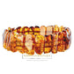 Luxury bracelet made of fine natural amber in the polished Stonehenge noble style