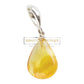 Pendant - A delicate natural amber drop