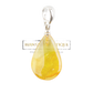 Pendant - A delicate natural amber drop