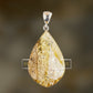 Amber pendant, with natural, slightly greenish tones and slightly mossy inclusions