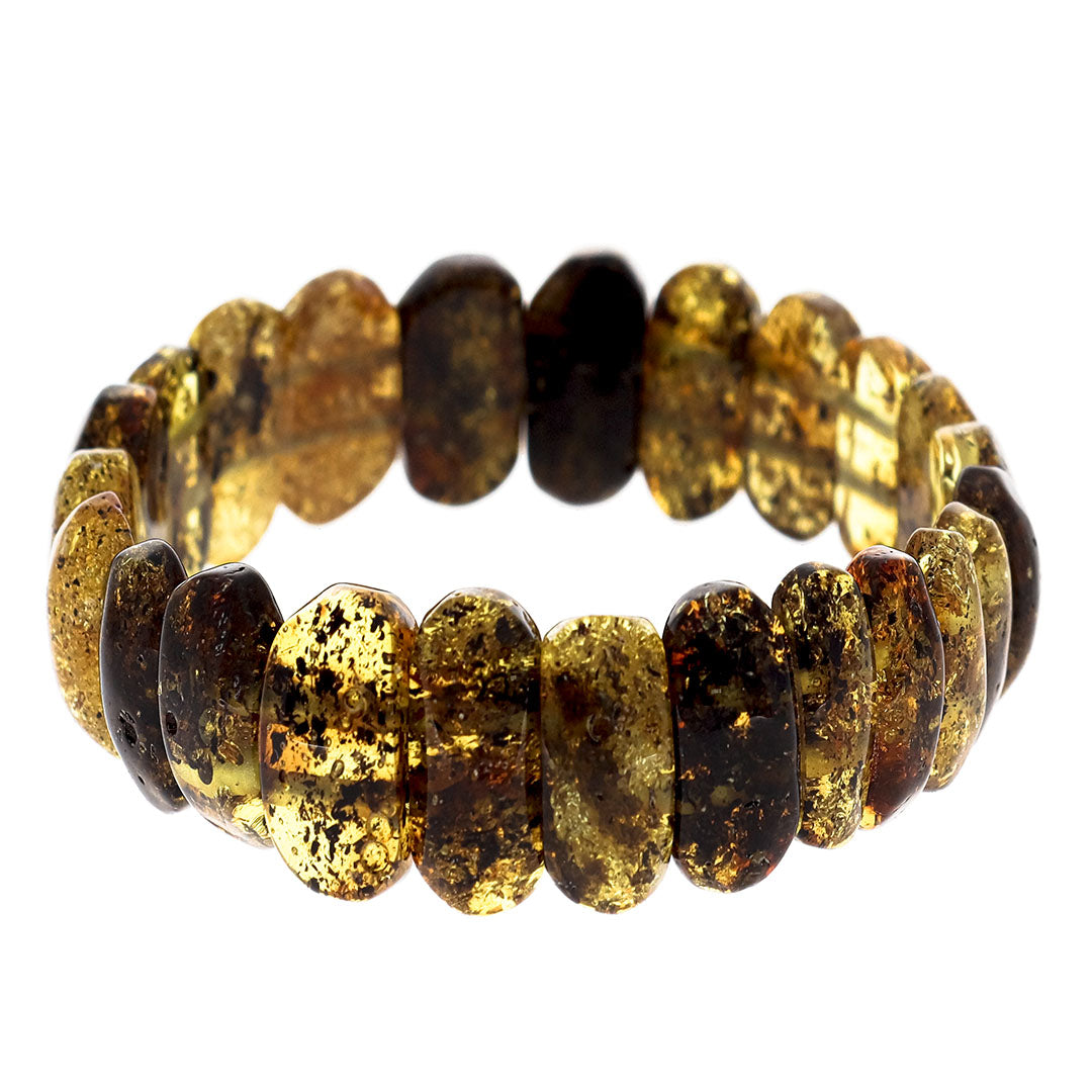 Bracelet made of natural amber - Rustic nature - Powerful Classic elegance